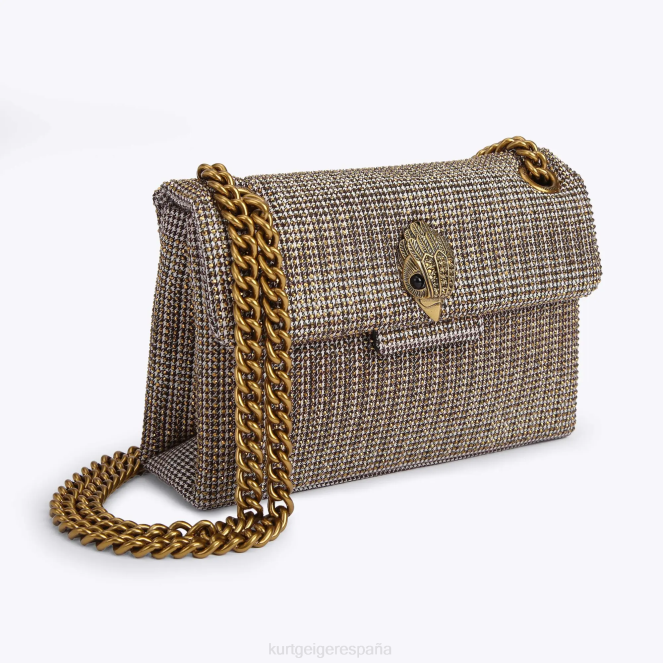 Kurt Geiger mujer tela londres pata de gallo mini kensington 2LPR74 | bolsas beige